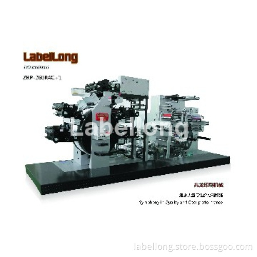 4 colors label printing machine